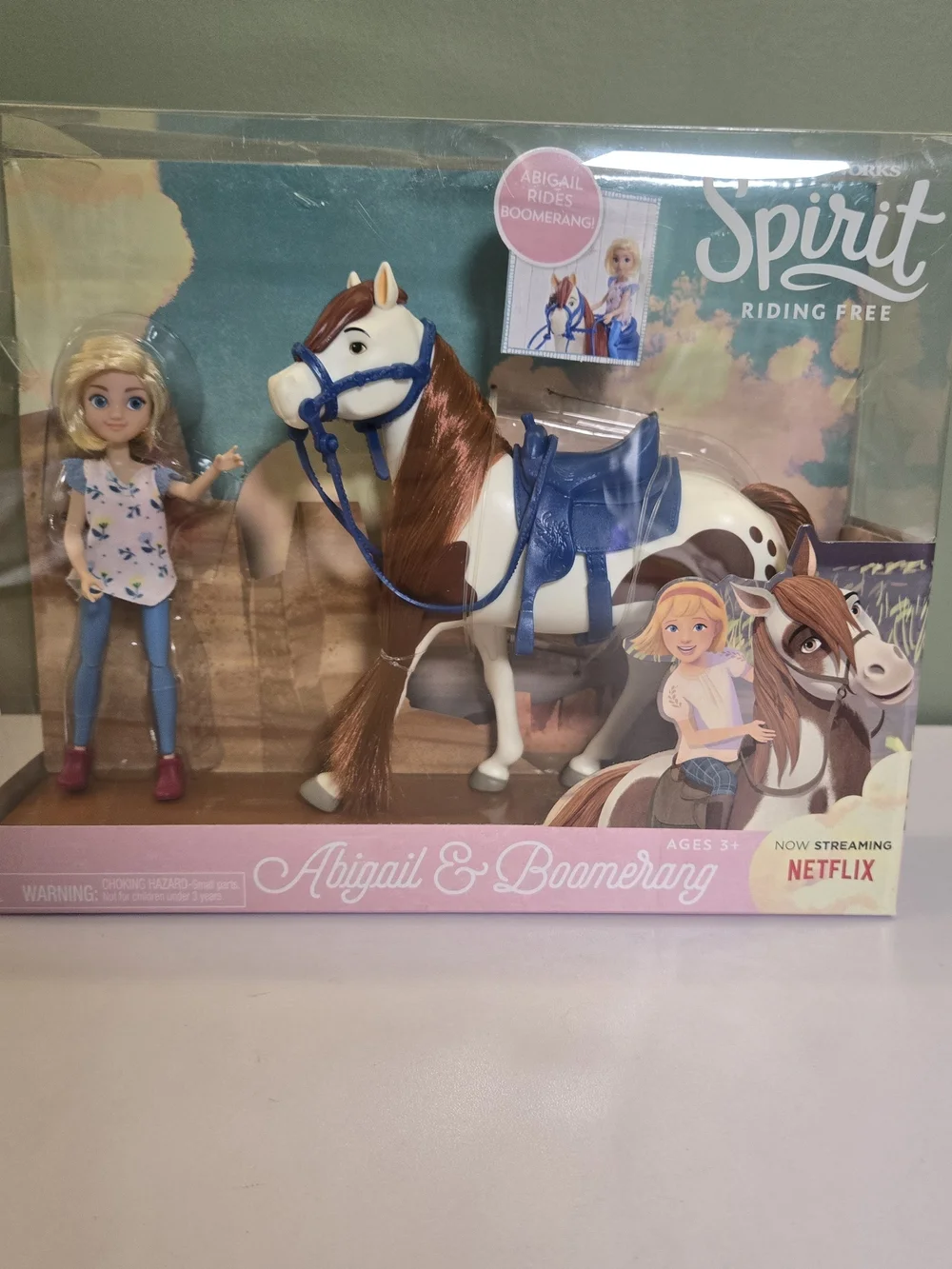 DREAMWORKS SPIRIT Abigail & Boomerang COLLECTORS EDITION Doll & Horse Toy NEW